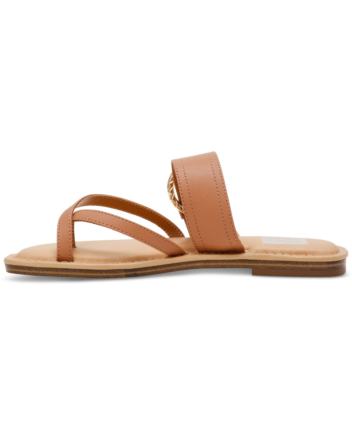 Dv Dolce Vita Women's Joolz Buckle Slip-on Flat Sandals In Cafe