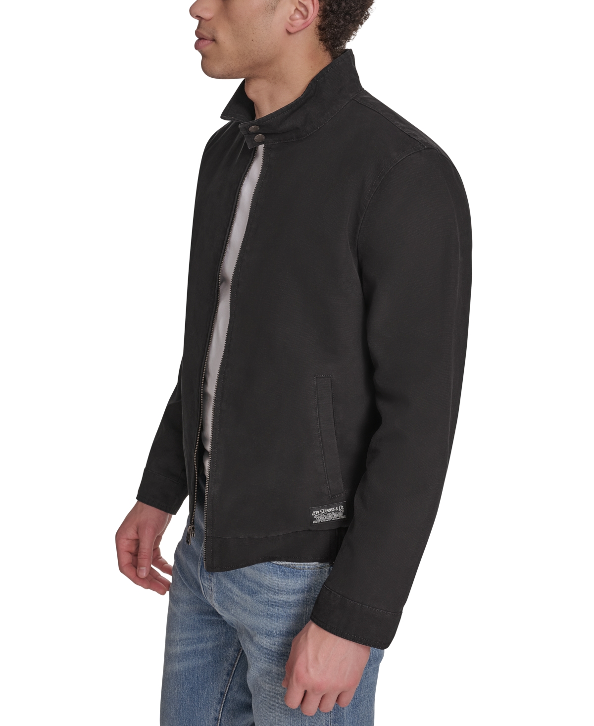 Levi's Men's Stand-collar Jacket In Black