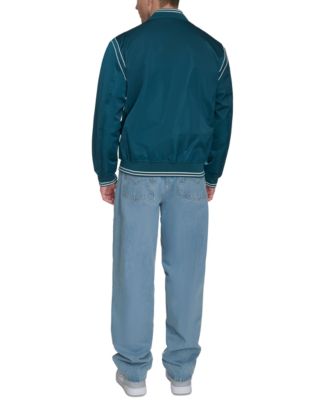 Men's Varsity Stripe Bomber Jacket