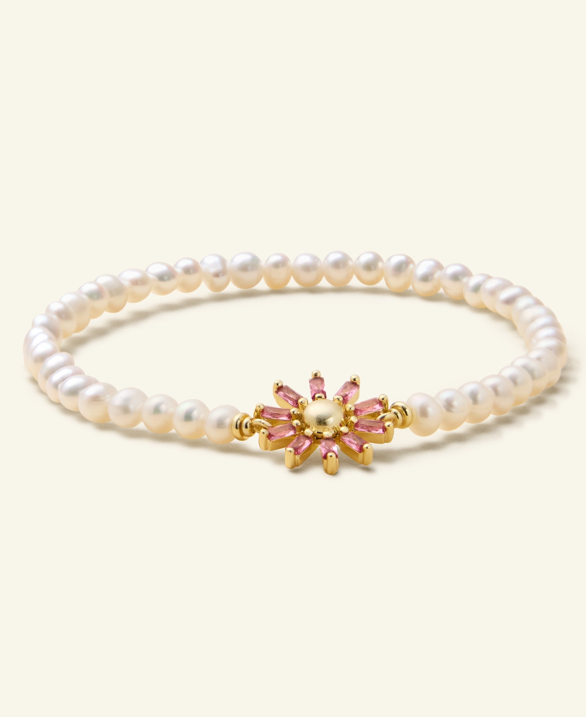 Kendra Scott Macy's Flower Show Madison Daisy Bracelet, Exclusively At Macy's In Gold Azalea Opalite Crystal