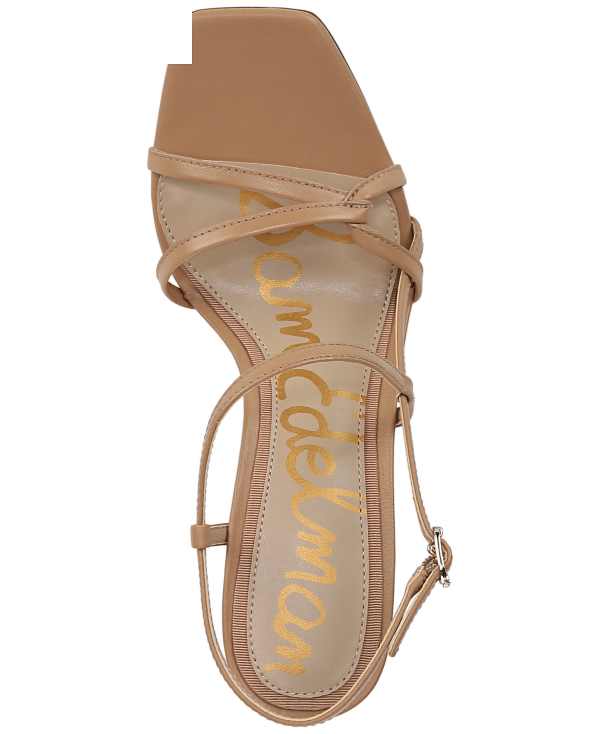 Shop Sam Edelman Women's Emmie Strappy Dress Heels In French Sand Leather