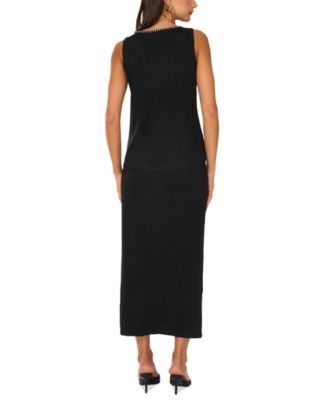 Women's Whipstitched Sleeveless Sweater