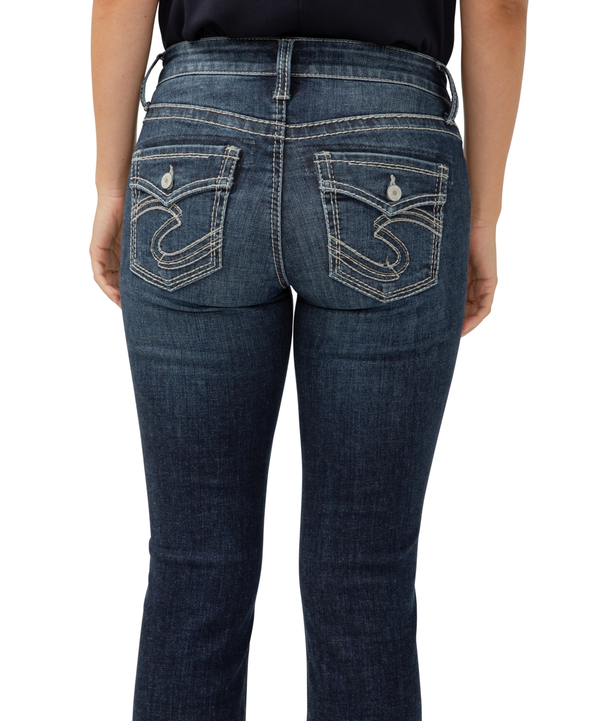Shop Silver Jeans Co. Women's Suki Mid Rise Curvy Fit Capri Jeans In Indigo