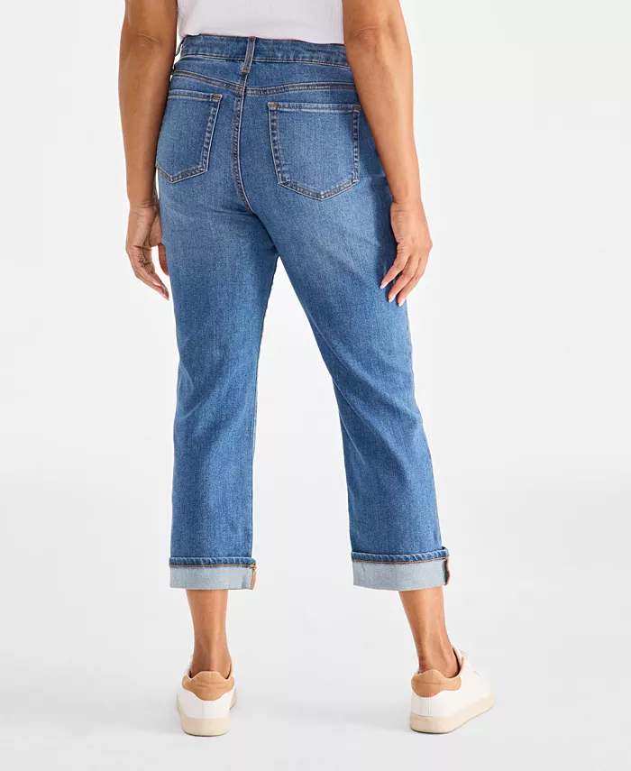 Women's Mid-Rise Curvy Capri Jeans - thumbnail 4