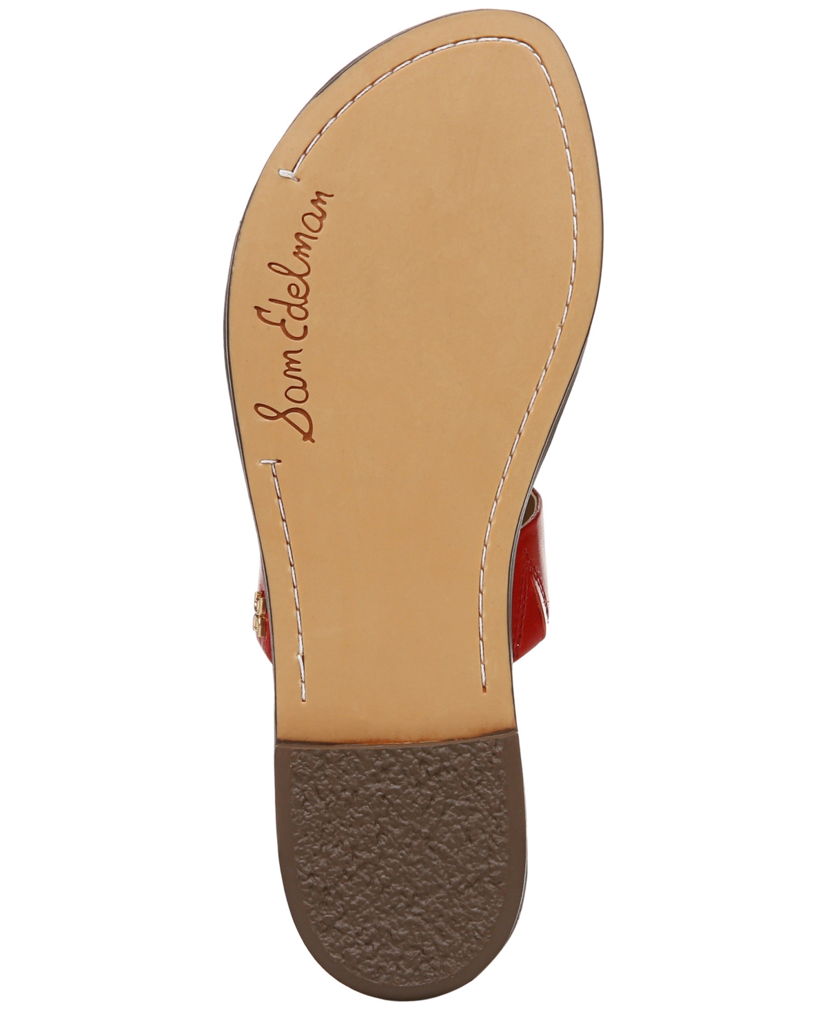 Sam Edelman Gala Slide Sandal In Summer Red Leather