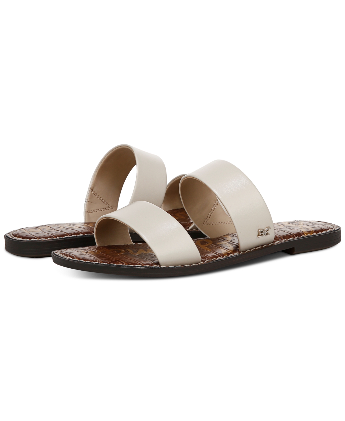 Sam Edelman Gala Slide Sandal In Modern Ivory Leather