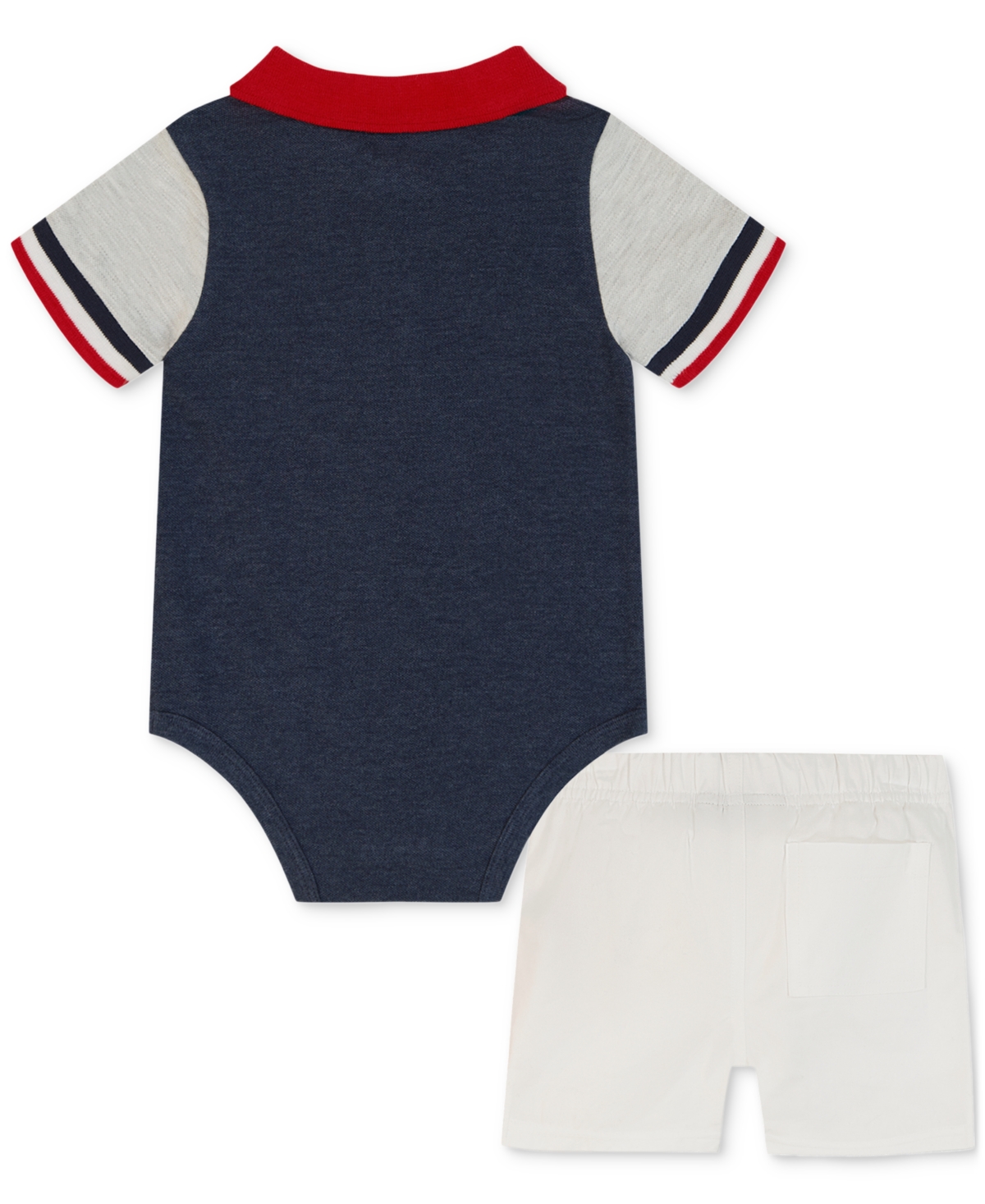 Tommy Hilfiger Baby Boy 2-pc. Polo Bodysuit & Twill Shorts Set In Assorted