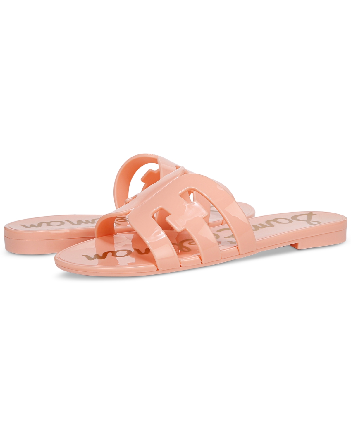 Sam Edelman Bay Jelly Slide Sandal Pink Rosette Jelly In Pink Rosette Jelly