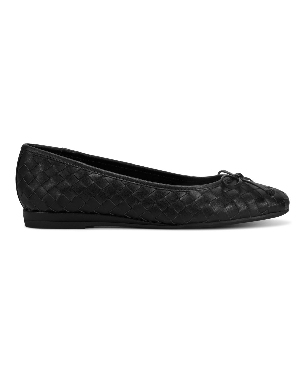 Shop Easy Spirit Women's Dayanna Woven Slip-on Ballet Flats In Black