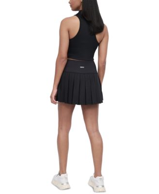 Sport Women's Court Piqu&eacute;-Knit Pleated Tennis Skort