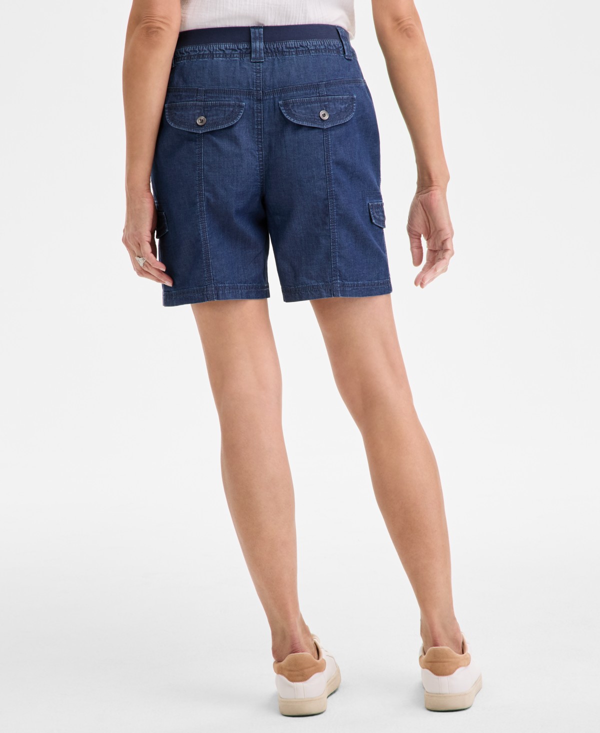 Женские шорты Style & Co Women's Mid-Rise Comfort-Waist Cargo Shorts — фото 1