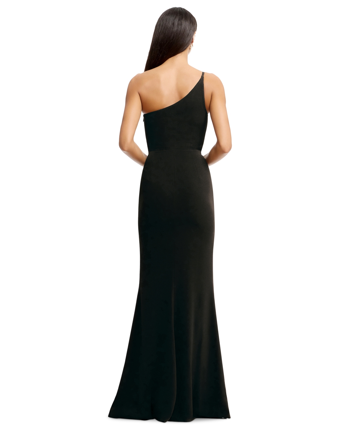 Dress The Population Women's Amy One-shoulder Gown In Black