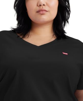 Plus Size Cotton Perfect V-Neck Tees