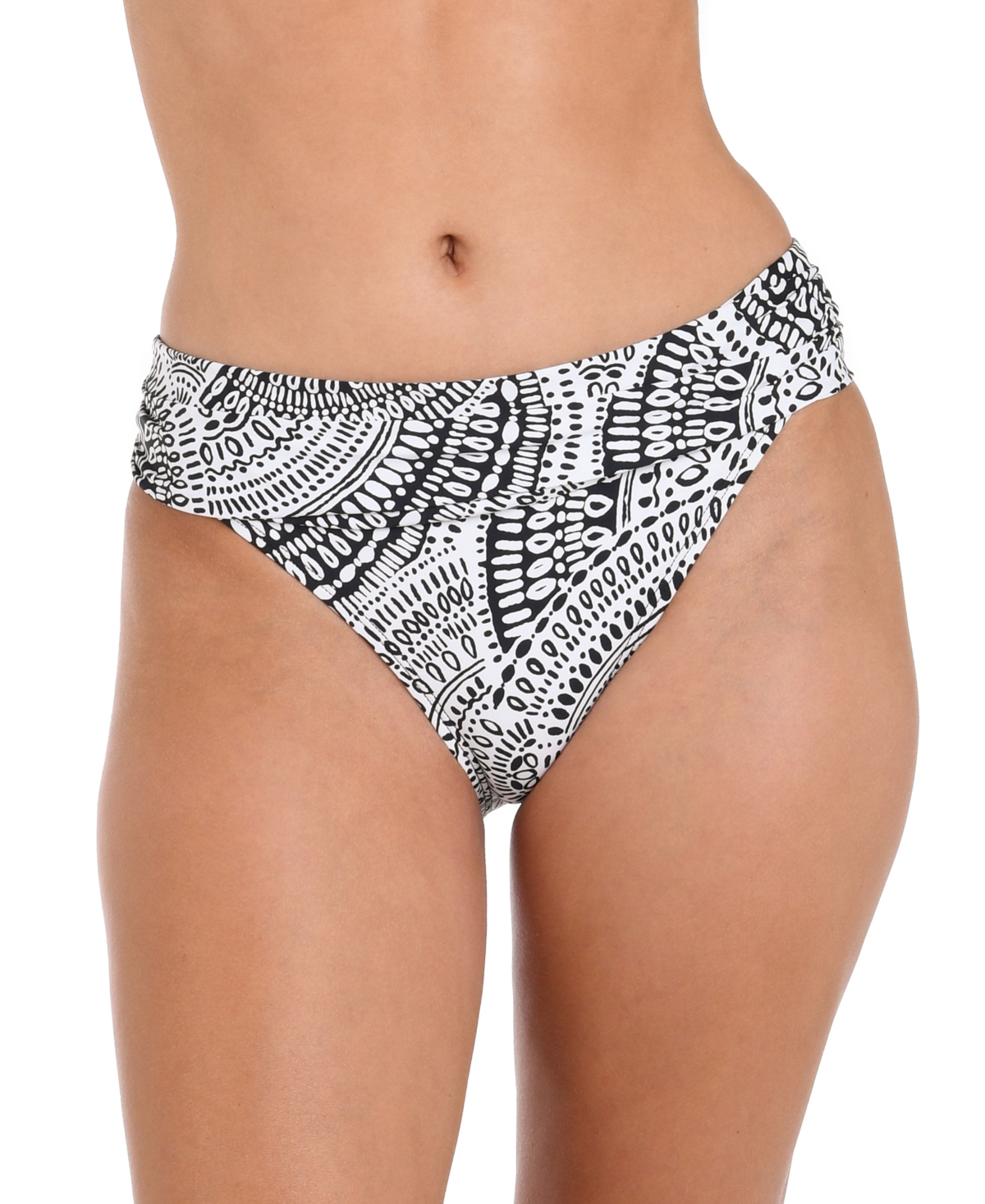 Women's Dream Catcher Shirred-Band Hipster Bottom - Ivory