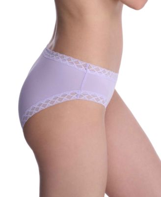 Bliss Lace-Trim Cotton Brief Underwear 156058