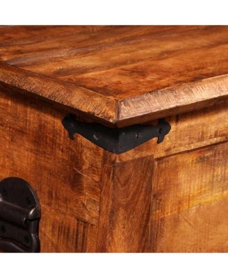Rough Mango Wood Storage Chest