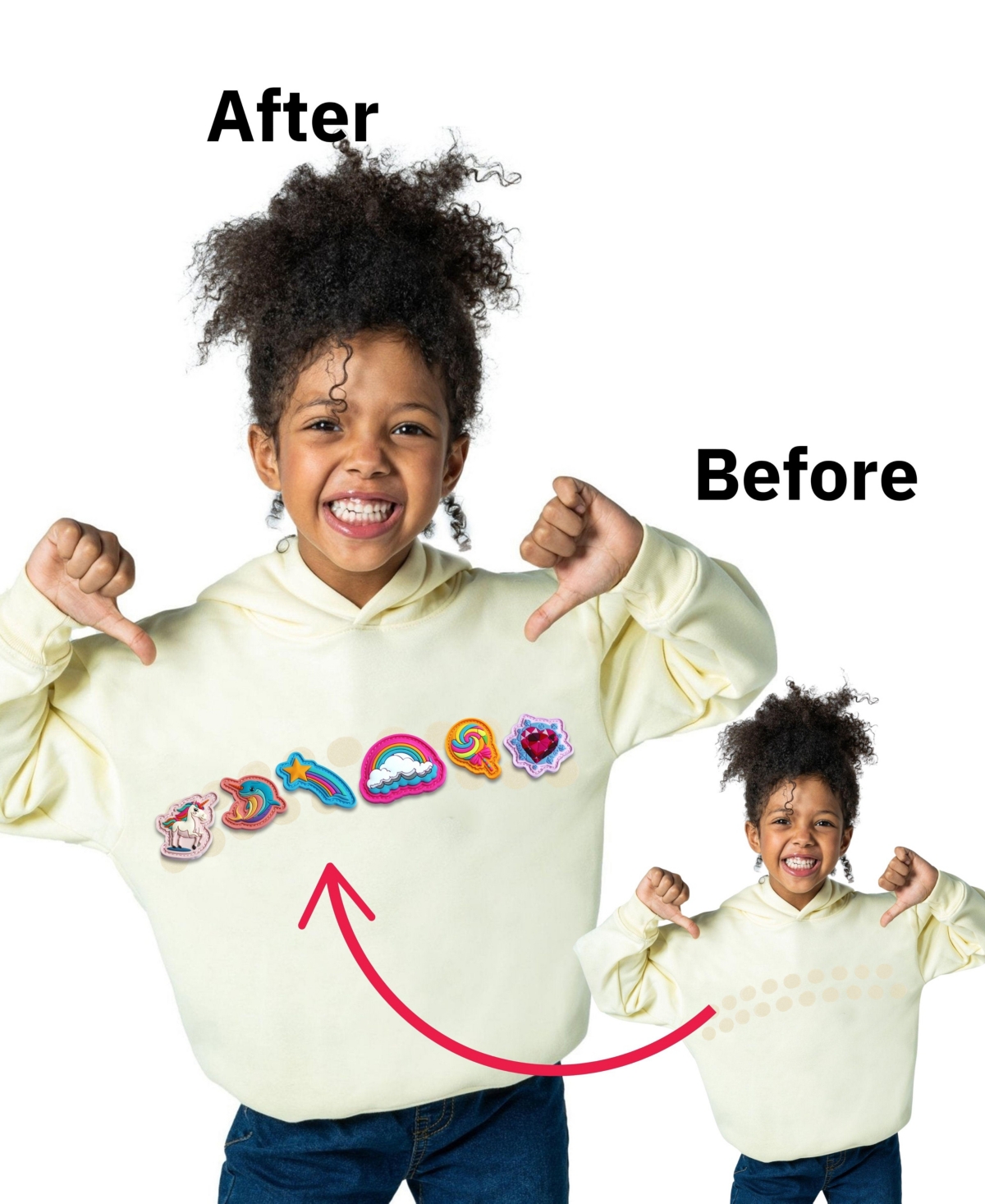Rabble Clothing Unisex Customizable Hoodie Bundle With Magic Wonders Dabblz In Vanilla Dream