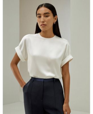 Women's Contemporary Oversized Silk Top