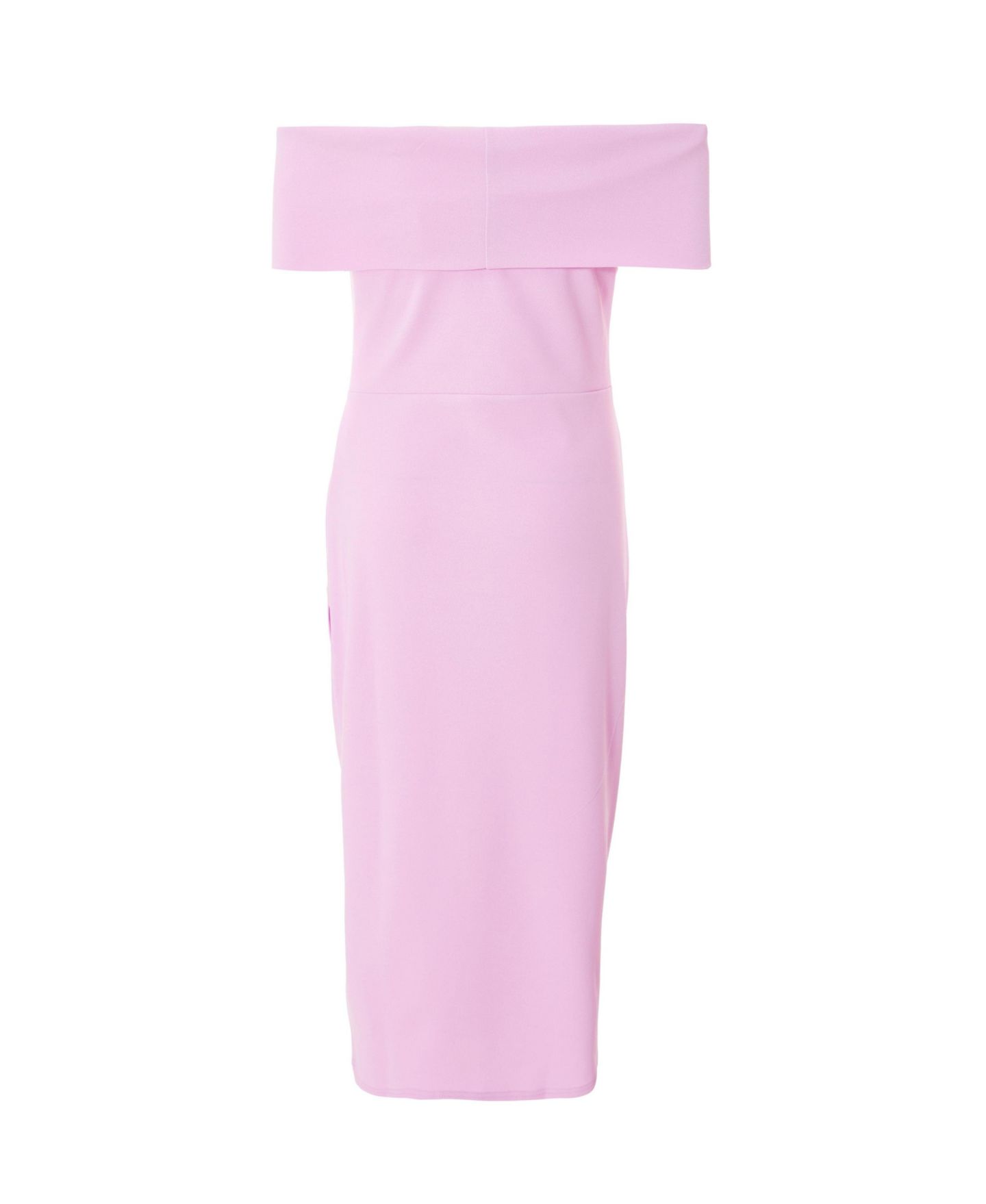 Женское платье QUIZ Scuba Crepe Bardot Ruched Midi, цвет: Сиреневый — фото 5