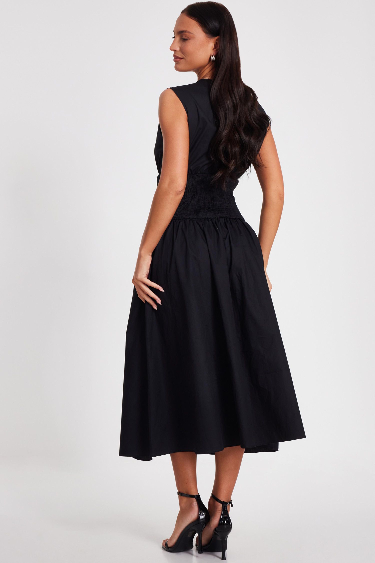 Women's Poplin Midaxi Dress