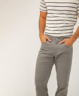Men's Eddie Classic Athletic Fit Tapered Leg Essential Twill Pants