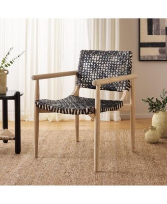 Sianna Mahogany wood Accent Chair