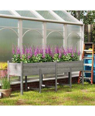 Extra Large Wooden Planter Box with Legs & Drain Holes