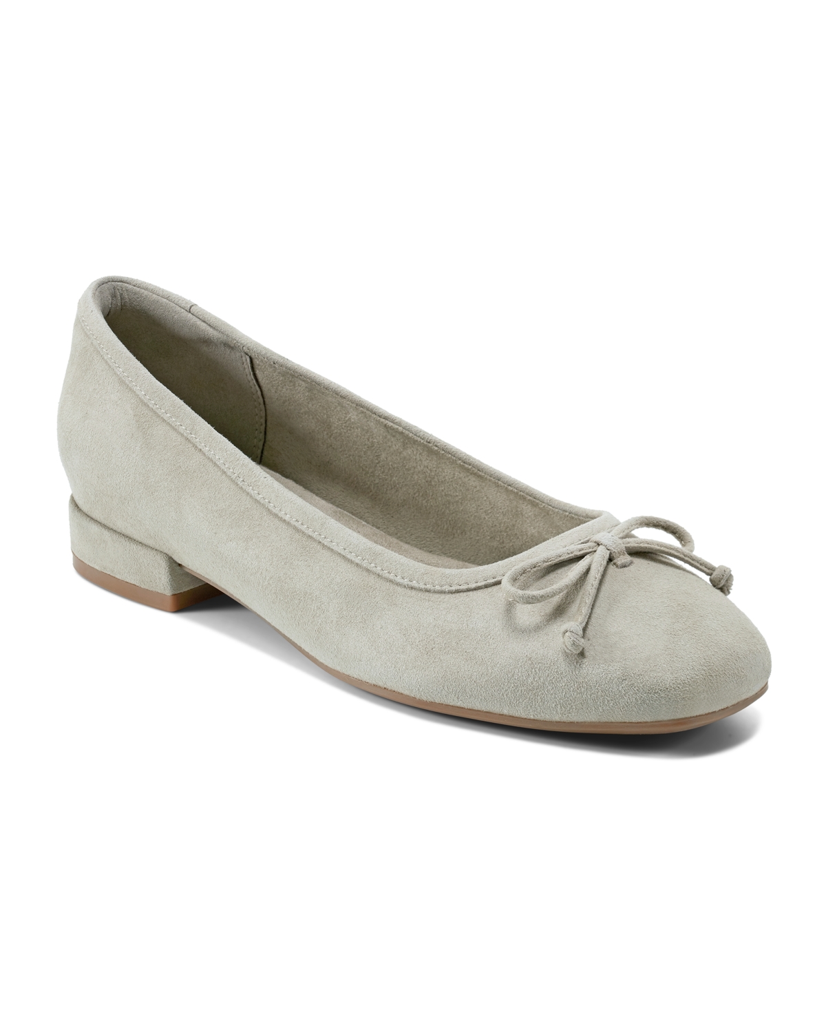 ROCKPORT WOMEN'S SADIE SQUARE TOE SLIP-ON BALLET DRESS FLATS 