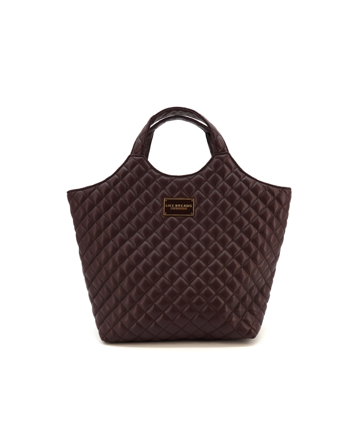 Like Dreams Juliet Quilted Medium Tote Bag In Wine