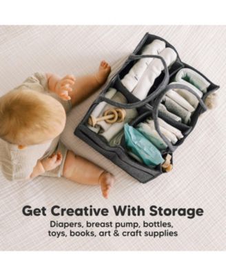 Original Baby Diaper Caddy Organizer, Large Storage Caddy Organizer for Nursery, Changing Table