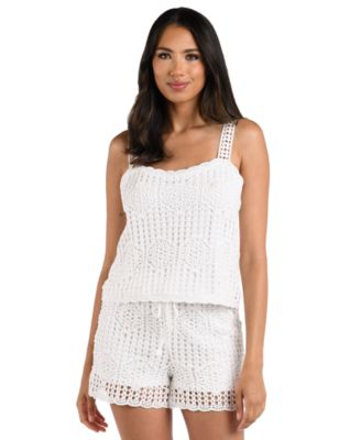 La Blanca - Women's Waverly Crochet Swim Tank Top