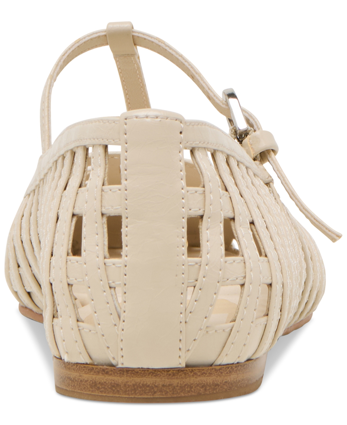 Dolce Vita Rains T-strap Flat In Ivory Leather