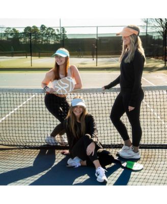 Women's Adjustable Band Sport Visor - White