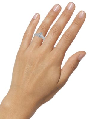 Diamond Teardrop Halo Bridal Set (1 ct. t.w.) in 14k White Gold