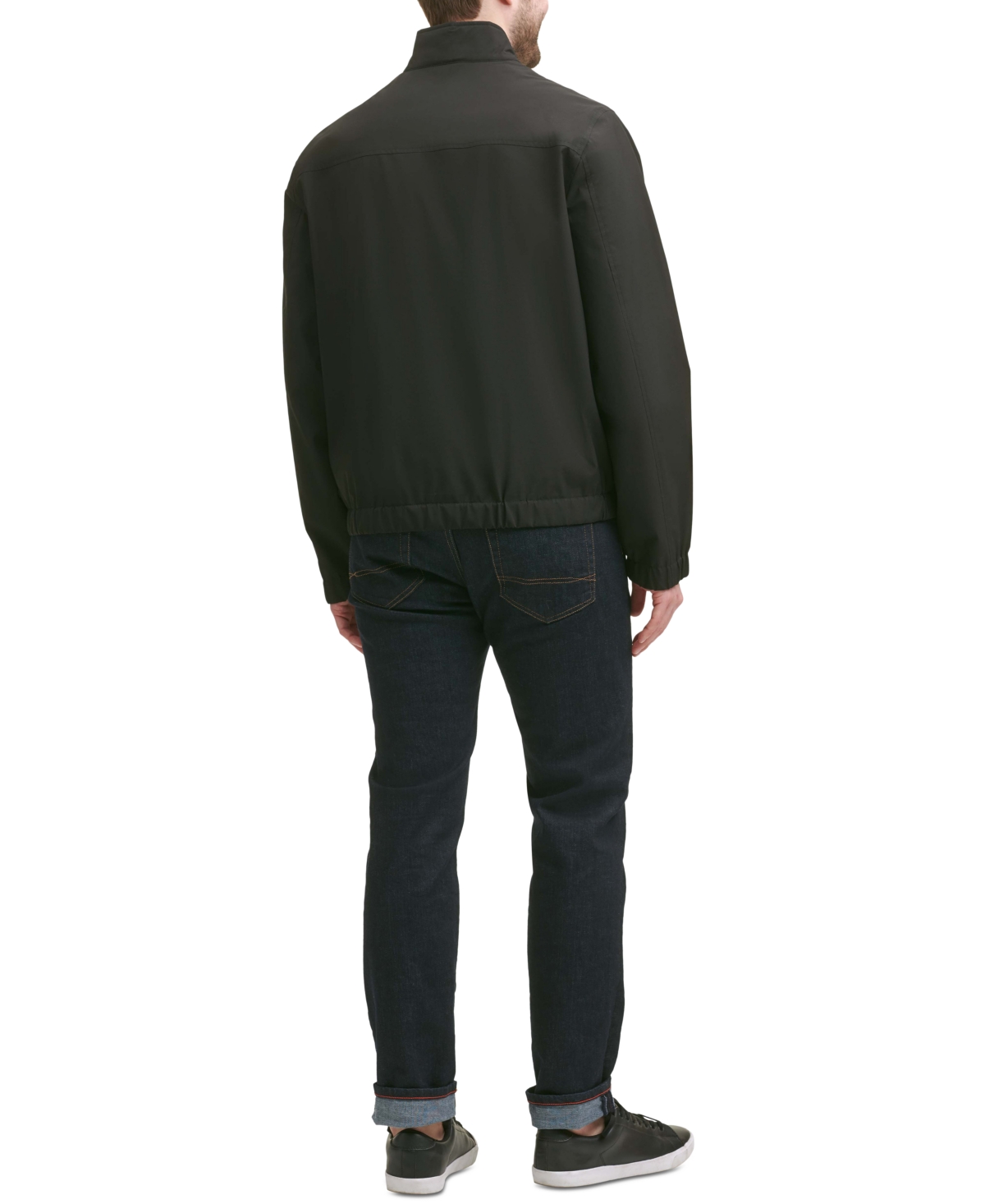 Tommy Hilfiger Men's Stand-collar Jacket In Black