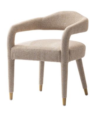 Aspen 23.2" Modern Tweed Upholstered Dining Armchair