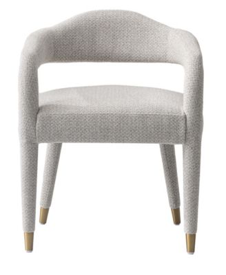 Aspen 23.2" Modern Tweed Upholstered Dining Armchair