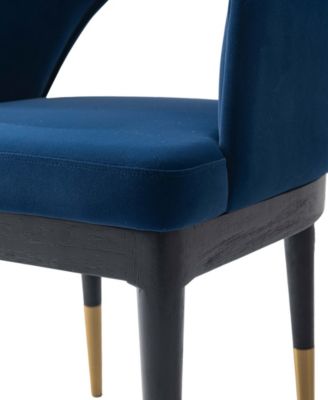 Carrington 20.9" Modern Velvet Upholstered Dining Armchair