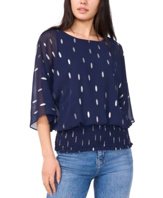Sam & Jess - Women's Smocked-Waist Top