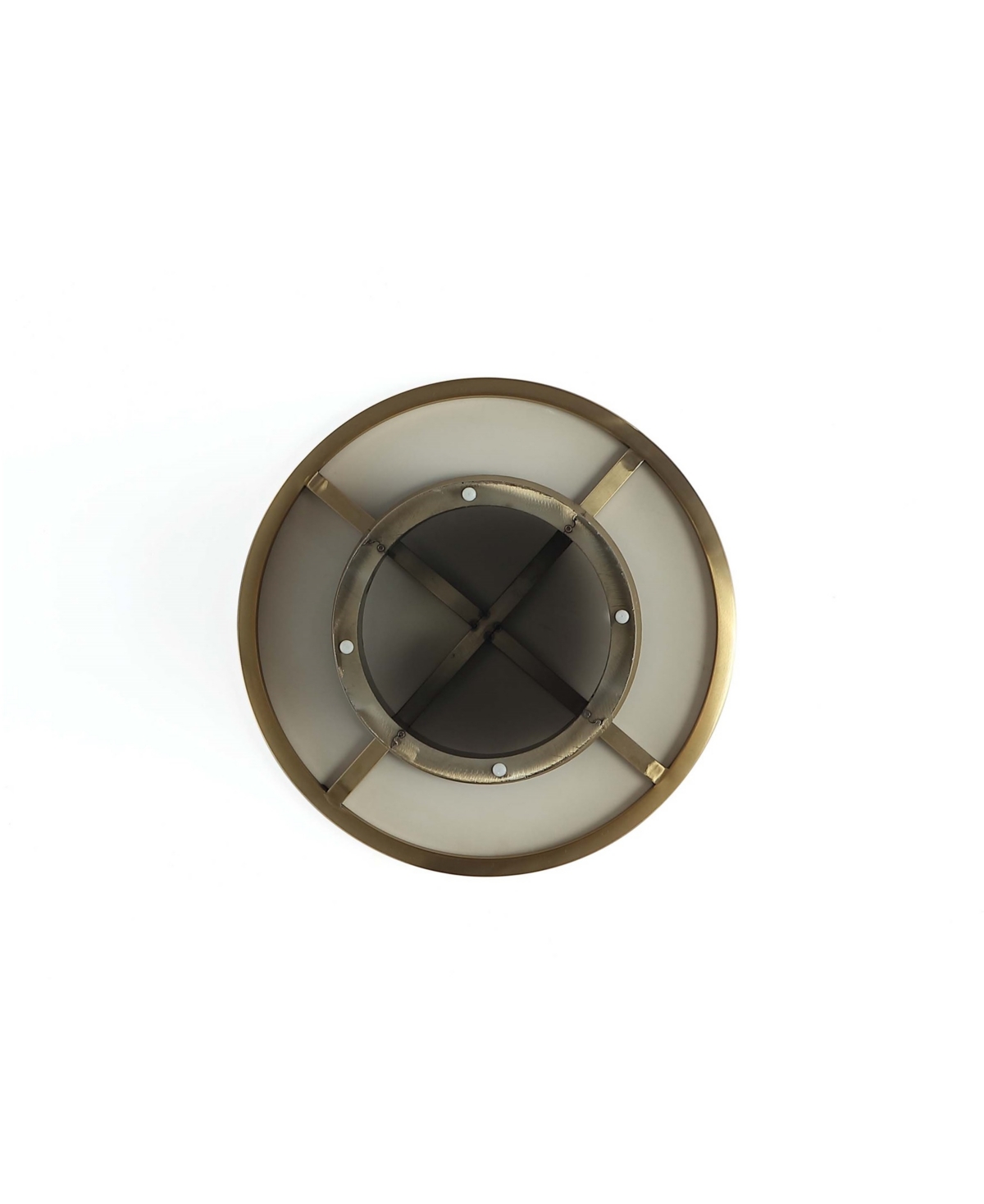 Manhattan Comfort Glenn Modern End Table In Gold