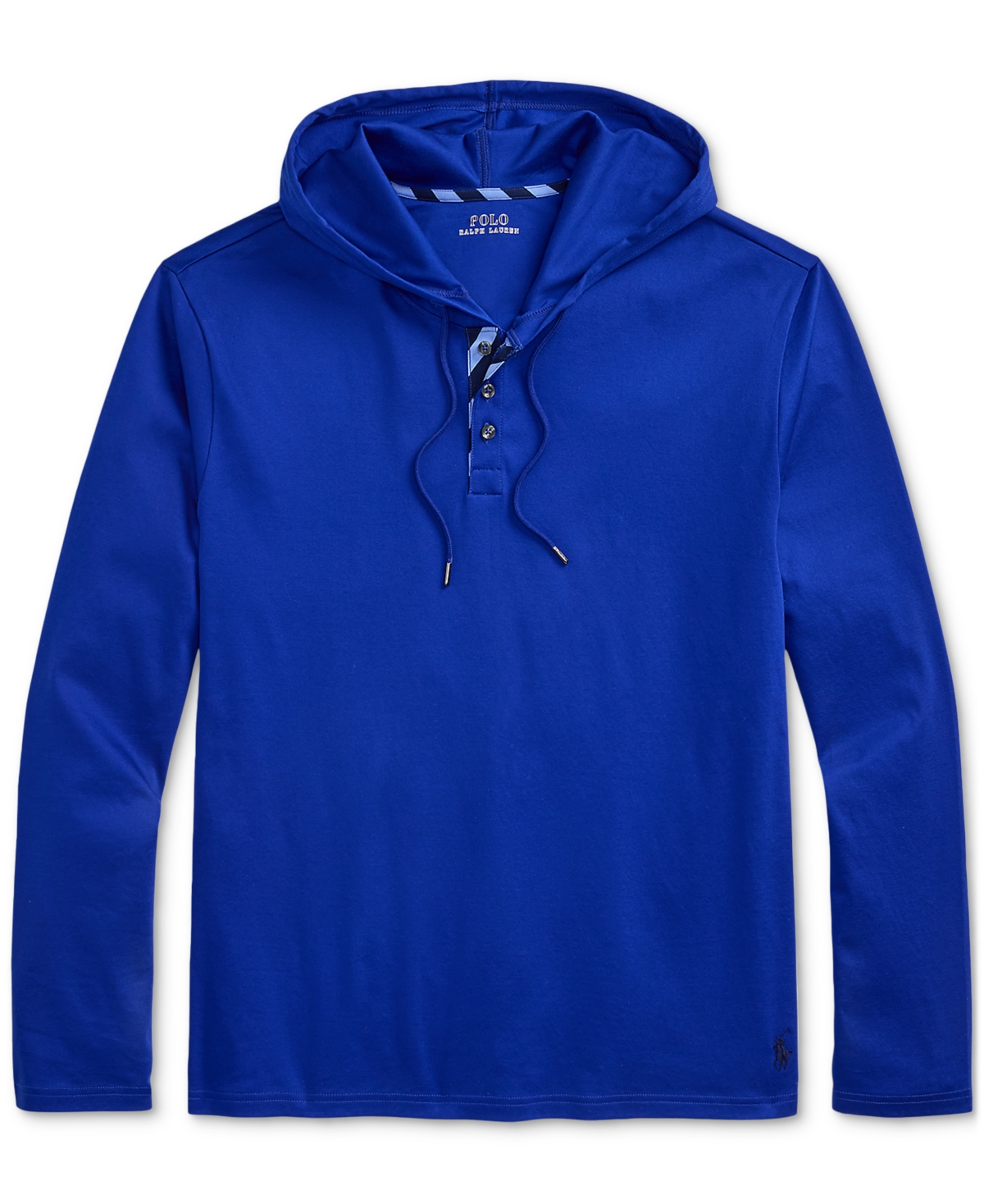 Polo Ralph Lauren Men's Cotton Pajama Hoodie In Heritage Royal,cruise Navy
