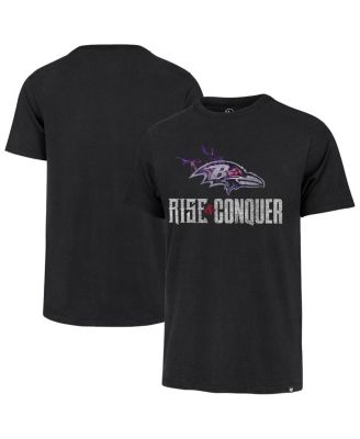 '47 Brand - Men's Black Baltimore Ravens Rise and Conquer Franklin T-shirt