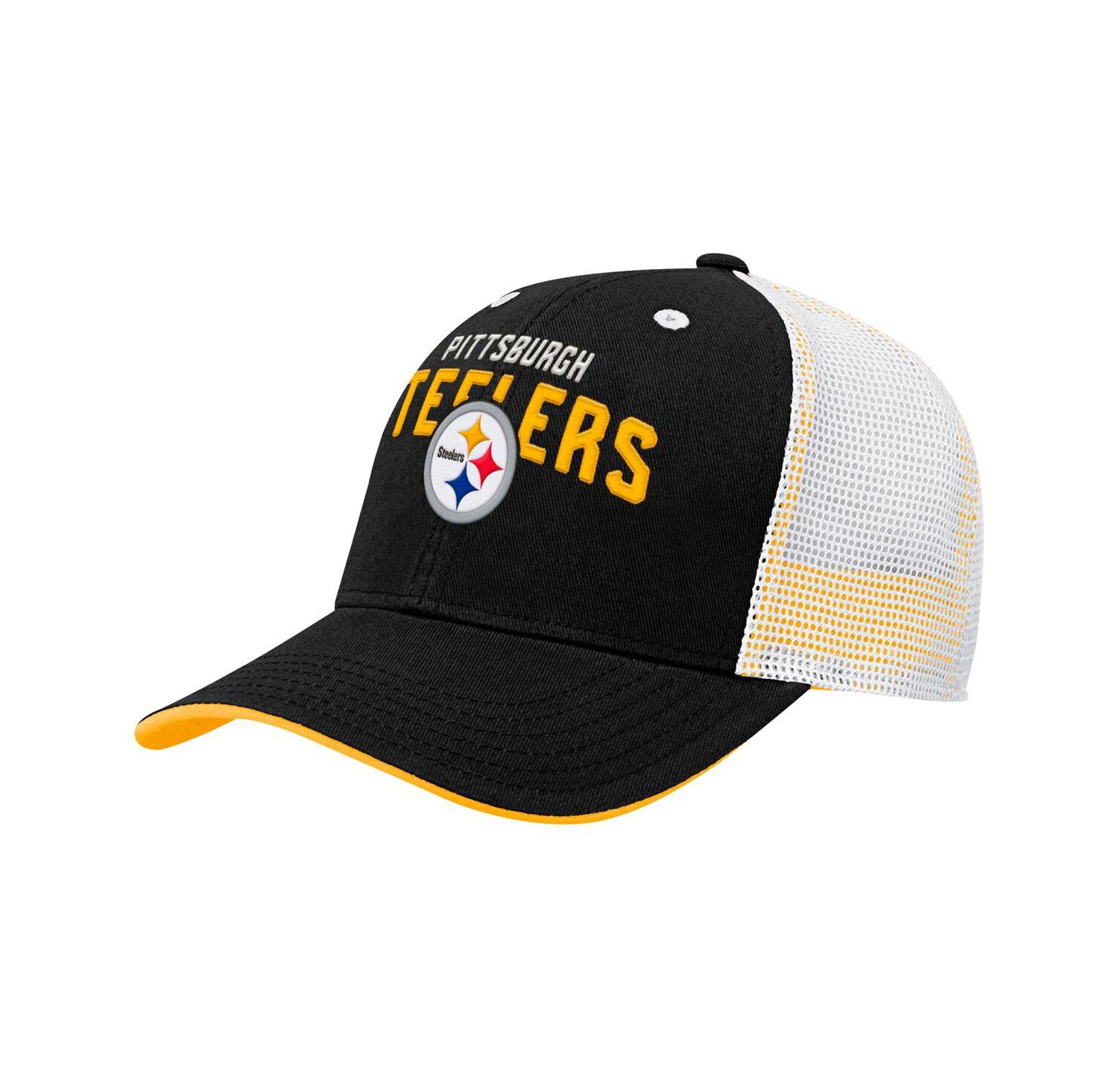 Preschool Black Pittsburgh Steelers Core Lockup Trucker Adjustable hat