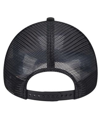 Men's Black/Red Chicago Bulls Tip Off A-Frame Trucker 9FORTY Adjustable Hat