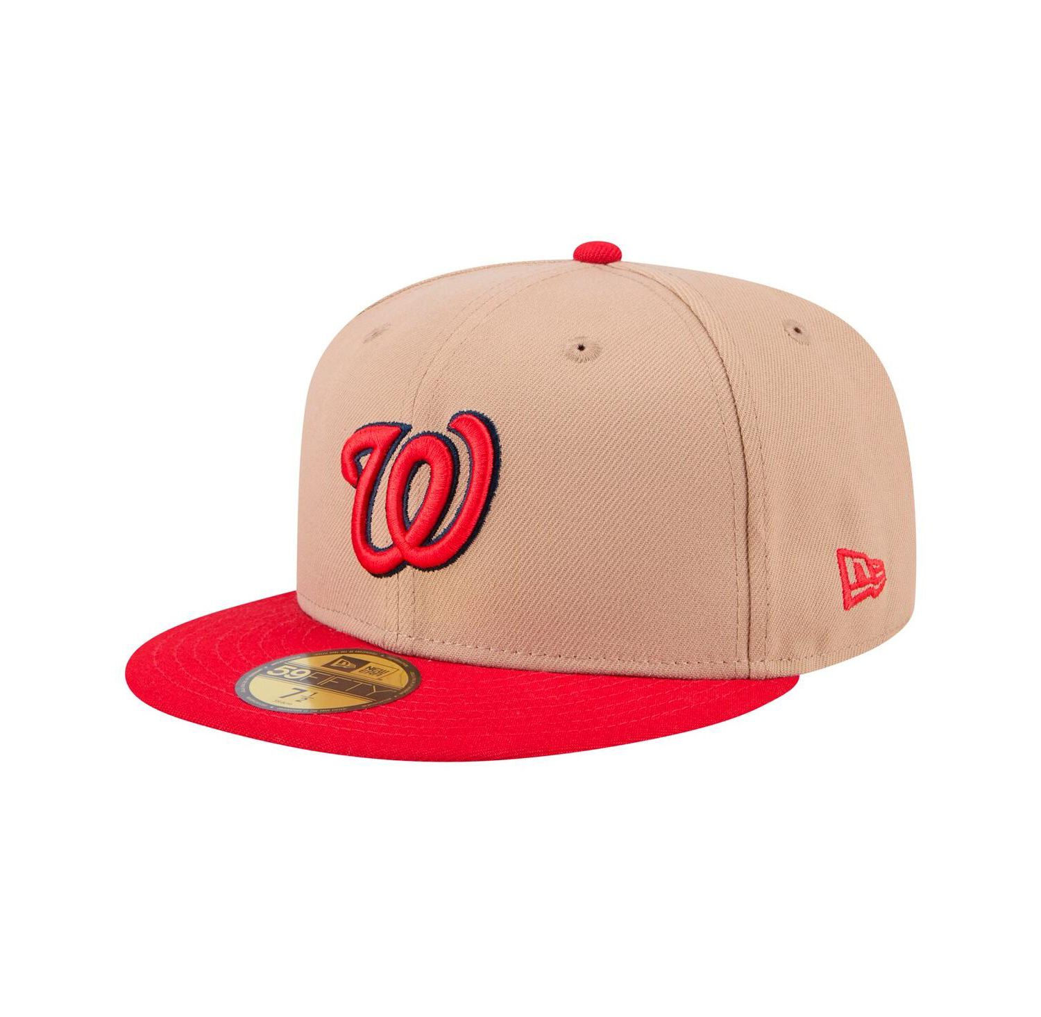 Men's Khaki Washington Nationals 59FIFTY Fitted Hat