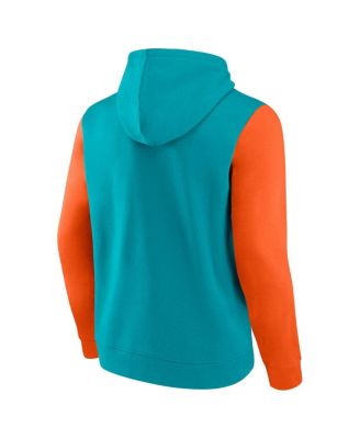 Men's&nbsp;Aqua Miami Dolphins Big Tall Outline Pullover Hoodie