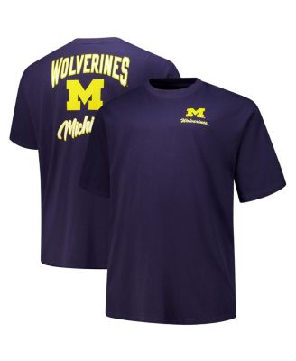 Fanatics - Men's Navy Michigan Wolverines Big Tall Helmet T-Shirt
