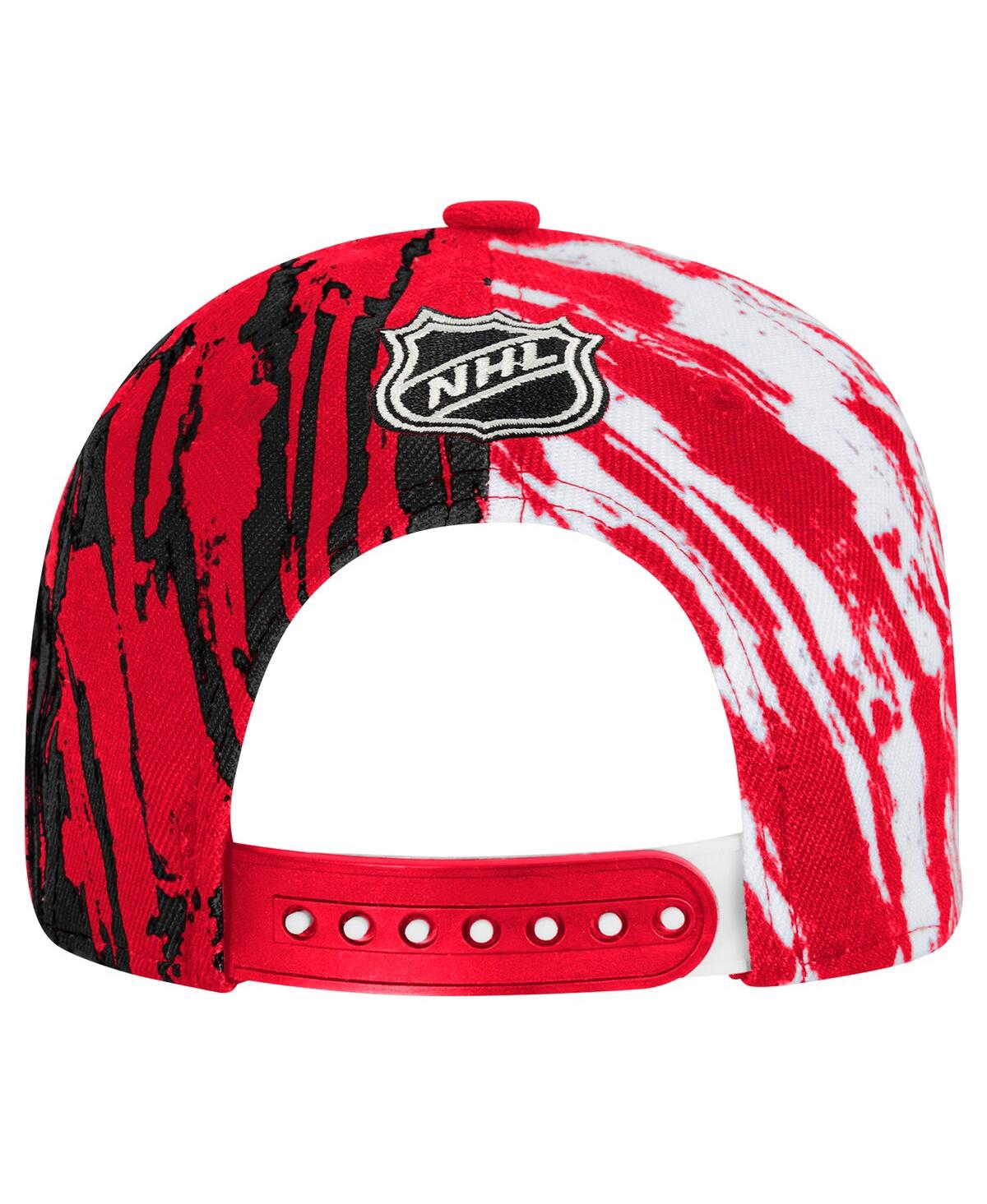 Outerstuff Big Boys And Girls Red Chicago Blackhawks Propel Flat Brim Snapback Hat In Red