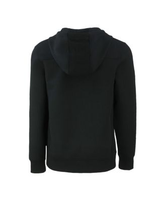 Men's Black Detroit Lions Throwback Roam Eco Half-Zip Pullover Hoodie