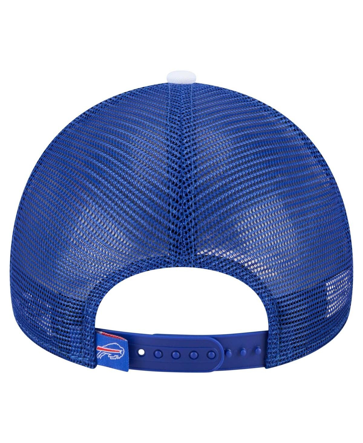 New Era Preschool Royal Buffalo Bills Sport Night Color Block 9forty A-frame Trucker Adjustable Hat In Royal